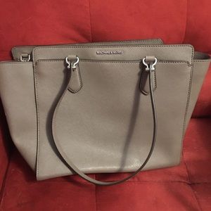 New Michael Kors large convertible grey tote